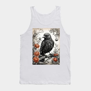 Black bird on branch Tank Top